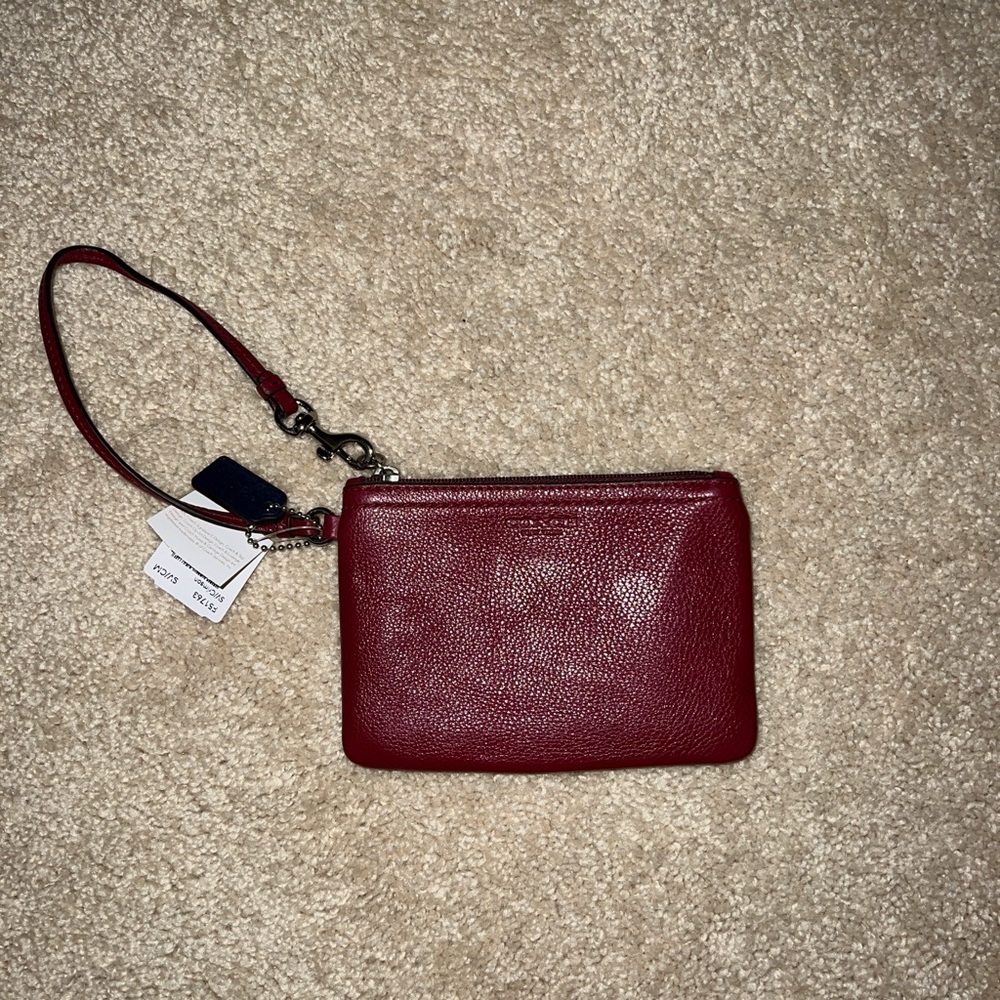 red coach wristlet